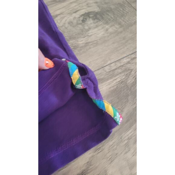 Vintage Brooklyn Xpress Polo Shirt XXXL Purple Embroidered BX Logo Hip Hop... - Picture 7 of 10